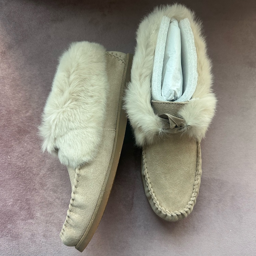 Tory Burch Suede & Fur ankle Booties